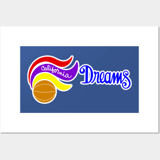 Defunct - California Dreams WBL Basketball Posters and Art